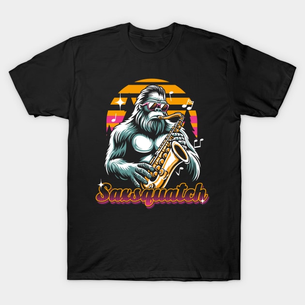 Saxsquatch II T-Shirt by opippi